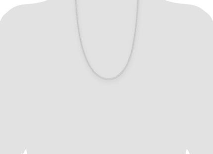 14K white gold chain