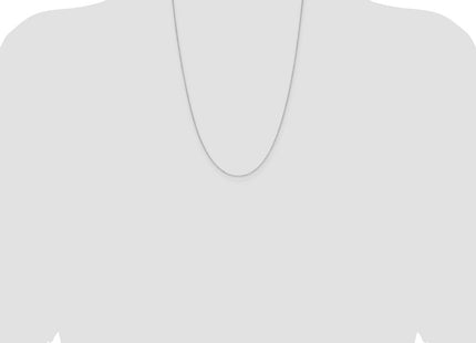 14k White Gold D/C Forzantine Cable Chain (Style PEN339W-24)
