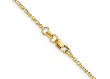 14k D/C Forzantine Cable Chain, 20 x 1.4mm