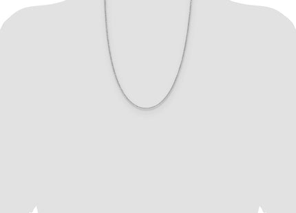 14k White Gold D/C Forzantine Cable Chain (Style PEN340W-24)