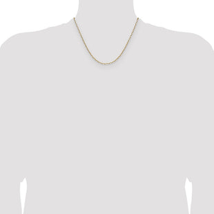 14k Solid Beveled Paperclip Chain (Style PEN342-18)