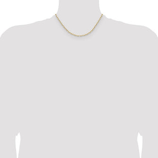 14k Solid Beveled Paperclip Chain (Style PEN343-16)