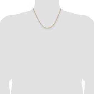 14k Solid Beveled Paperclip Chain (Style PEN343-18)