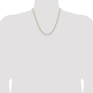 14k Solid Beveled Paperclip Chain (Style PEN343-20)