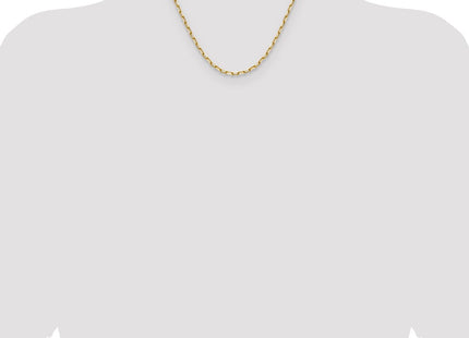 14k Solid Beveled Paperclip Chain (Style PEN344-18)