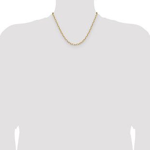 14k Solid Beveled Paperclip Chain (Style PEN344-18)