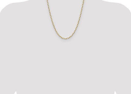 14k Solid Beveled Paperclip Chain (Style PEN344-22)