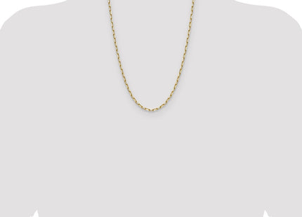 14k Solid Beveled Paperclip Chain (Style PEN344-24)