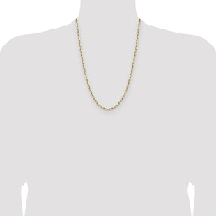 14k Solid Beveled Paperclip Chain (Style PEN344-24)