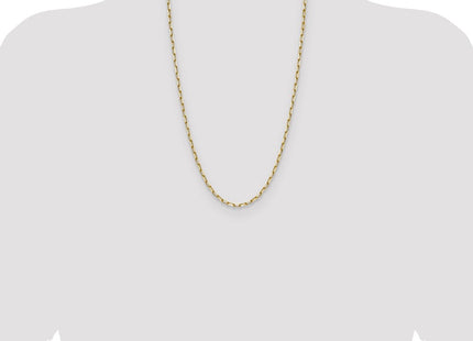 14k Solid Beveled Paperclip Chain (Style PEN344-26)