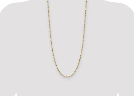 14k Solid Beveled Paperclip Chain (Style PEN344-30)
