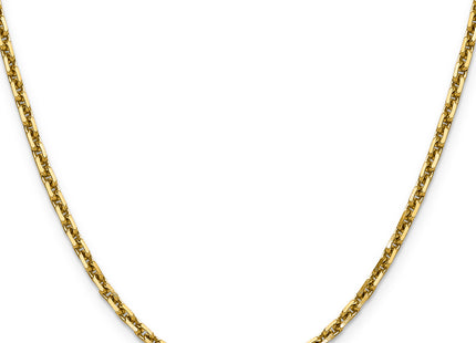 14k D/C French Link Chain, 18 x 3.25mm