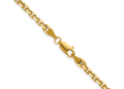 14k D/C French Link Chain, 18 x 3.25mm