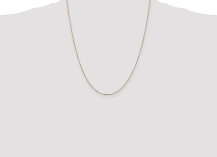 14K . Diamond-cut Cable with Lobster Clasp Chain (Style PEN41L-22)