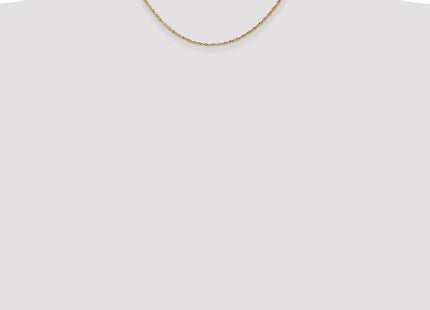14K Singapore with Spring Ring Clasp Chain (Style PEN52-16)