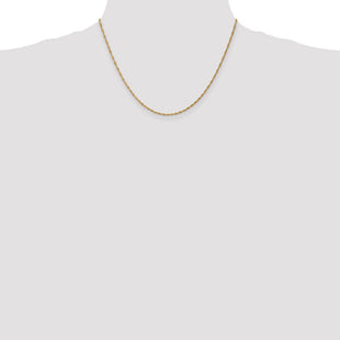14K Singapore with Spring Ring Clasp Chain (Style PEN52-18)
