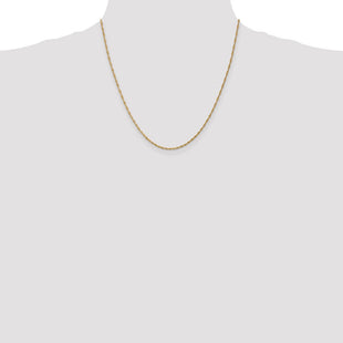 14K Singapore with Spring Ring Clasp Chain (Style PEN52-20)