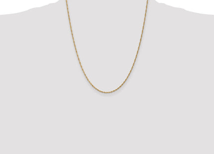 14K Singapore with Spring Ring Clasp Chain (Style PEN52-22)