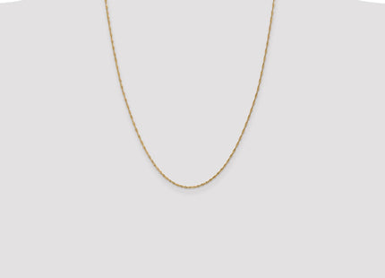 14K Singapore with Spring Ring Clasp Chain (Style PEN52-24)