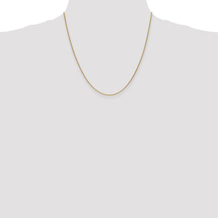14K Round Open Link Cable with Lobster Clasp Chain (Style PEN53-20)
