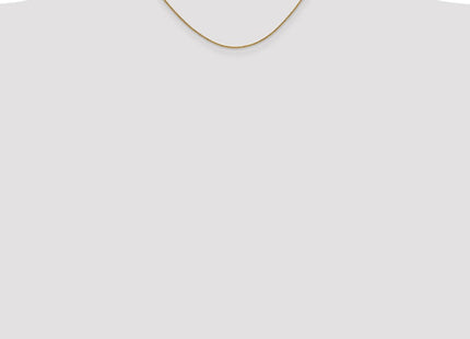 14K Round Open Link Cable with Lobster Clasp Chain (Style PEN54-16)
