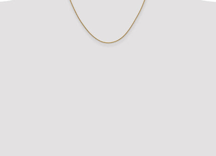 14K Round Open Link Cable with Lobster Clasp Chain (Style PEN54-18)