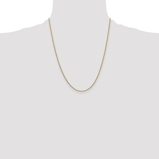 14K Round Open Link Cable with Lobster Clasp Chain (Style PEN54-22)