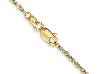14K gold rope link chain, another view