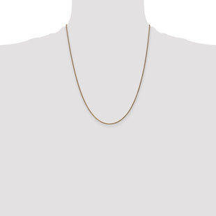 14K Diamond-cut Spiga with Lobster Clasp Chain (Style PEN62-22)