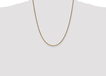 14K Diamond-cut Spiga with Lobster Clasp Chain (Style PEN64-22)