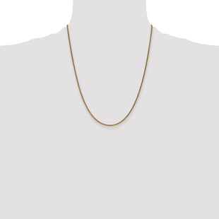 14K Diamond-cut Spiga with Lobster Clasp Chain (Style PEN64-22)