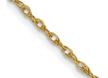 14K gold rope link chain