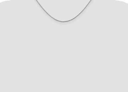 14K White Gold . Round Parisian Wheat with Lobster Clasp Chain (Style PEN70-16)