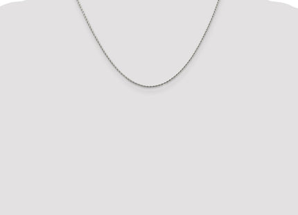 14K White Gold . Round Parisian Wheat with Lobster Clasp Chain (Style PEN70-18)