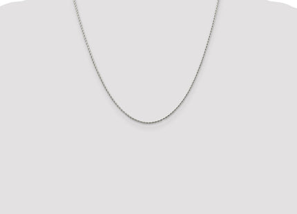 14K White Gold . Round Parisian Wheat with Lobster Clasp Chain (Style PEN70-20)