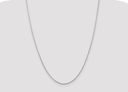 14K White Gold . Round Parisian Wheat with Lobster Clasp Chain (Style PEN70-24)