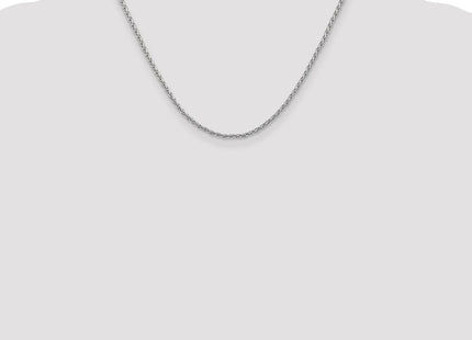 14K White Gold Parisian Wheat with Lobster Clasp Chain (Style PEN72-18)