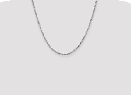 14K White Gold Parisian Wheat with Lobster Clasp Chain (Style PEN72-20)