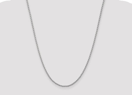 14K White Gold Parisian Wheat with Lobster Clasp Chain (Style PEN72-24)