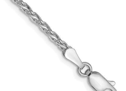 14K White Gold Parisian Wheat with Lobster Clasp Bracelet (Style PEN72-7)