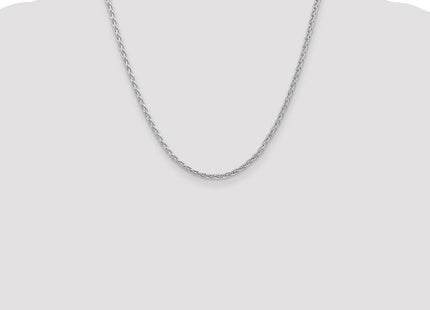 14K White Gold Parisian Wheat with Lobster Clasp Chain (Style PEN73-20)