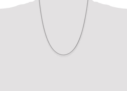 14K White Gold Round Open Link Cable with Lobster Clasp Chain (Style PEN74-22)