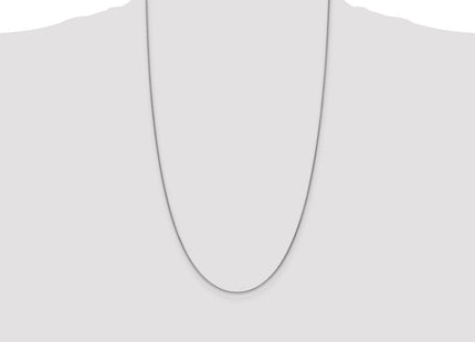 14K White Gold Round Open Link Cable with Lobster Clasp Chain (Style PEN74-26)