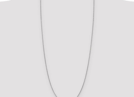 14K White Gold Round Open Link Cable with Lobster Clasp Chain (Style PEN74-30)