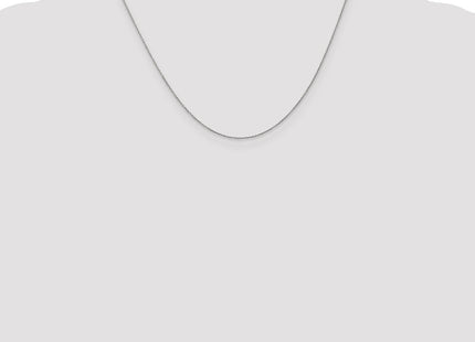 14K White Gold Cable with Lobster Clasp Chain (Style PEN75L-18)