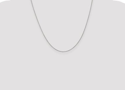 14K White Gold Cable with Lobster Clasp Chain (Style PEN75L-20)