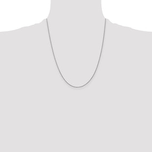 14K White Gold Cable with Lobster Clasp Chain (Style PEN75L-22)