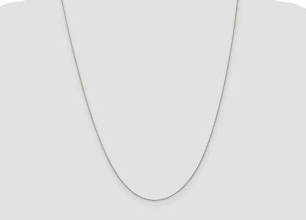 14K White Gold Cable with Lobster Clasp Chain (Style PEN75L-24)