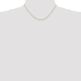 14K Singapore with Spring Ring Clasp Chain (Style PEN9-16)