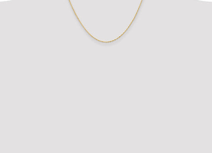 14K Singapore with Spring Ring Clasp Chain (Style PEN9-18)